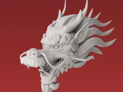 Asian dragon model 3D model