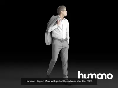 Humano 5-Pack - STREET - CAFE - RESTAURANT - 5x 3D models 03B