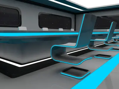 Sci Fi Conference Room 3D model