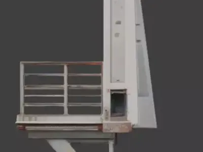 Urban Modular Balcony 3D Model Low-poly 3D model