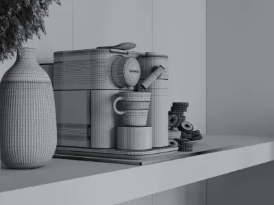 Cozy Workroom - 3ds Max and Corona Renderer 3D model