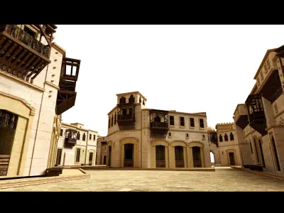 Arabic City- 3d Model 3D model