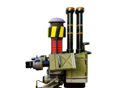 Traffic Robot Low-poly 3D model