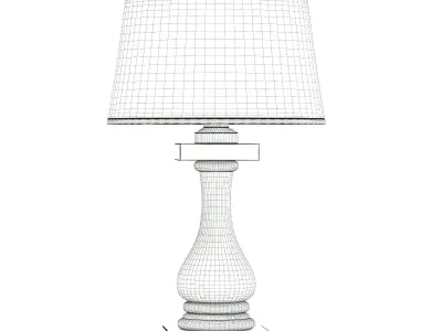 Glass Table Lamp 3D Model 3D model