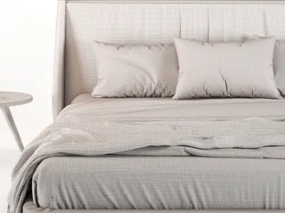 minotti spencer bed 02 3D model
