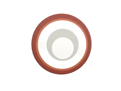 Cartoon Coconut Slice v1 001 Low-poly 3D model