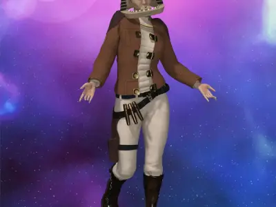 Colonial Warrior for La Femme 2 for Poser 3D model