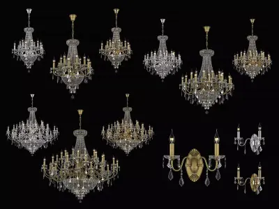 700 Classic Osgona Collection of Lamps 3D Model Pack