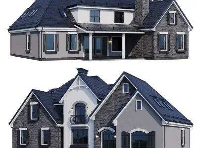 Modern house v69 3D model