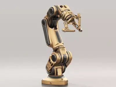 Robot Arm 3 RIGGED and Animated 3D model