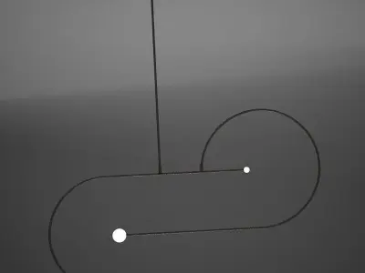  HD Ceiling Pendant Lamp Modern Low-poly 3D model