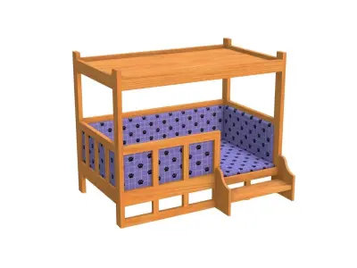 Dog House - Low poly Low-poly 3D model