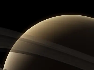 Saturn rings of 3D model