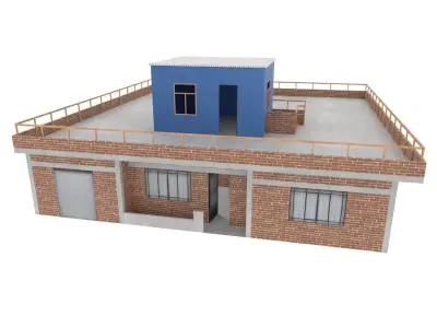 Casa de los Gonzales Al fondo hay sitio AFHS 3D Low-poly 3D model