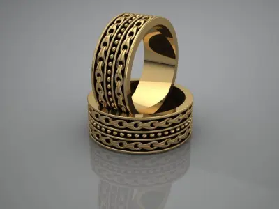 Class men ring Dubai Ring 3D print model