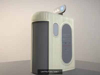 Public Toilets 3D Model Pack