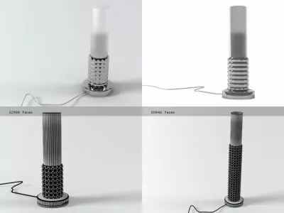 Stud Table Lamp 3D model