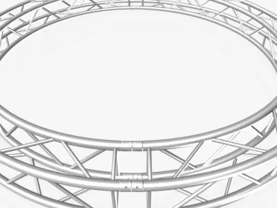 Circle Square Truss - Full diameter 300cm 3D model