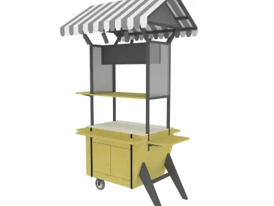 Street Food Cart  3D model
