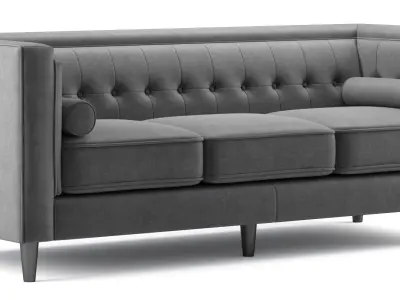 Taylor Velvet Sofa Meridian Furniture 3D model