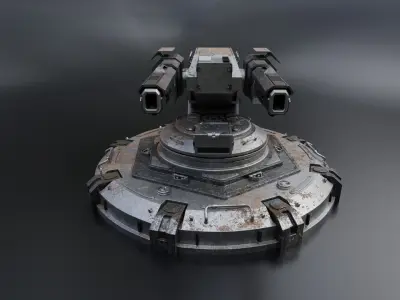 Futuristic Cannon 3D model