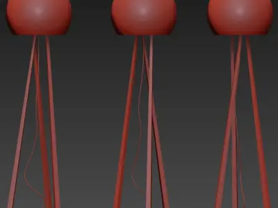 Modern Floor Lamp 3D model 5