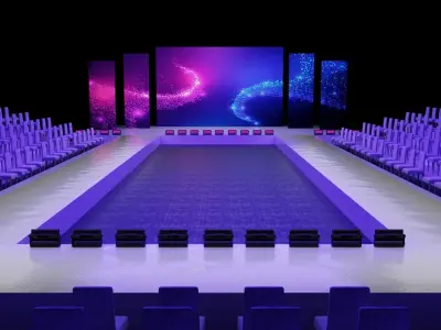 Fashion Show Catwalk Design 2 3D model