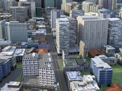 City 116 Low-poly 3D model
