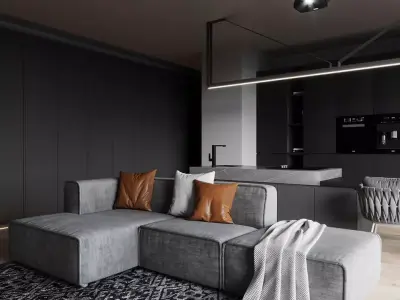 Apartment floor plan of room 3D model