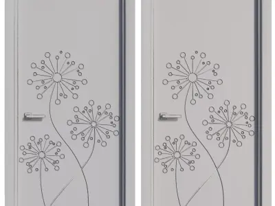 Entrance door set283 3D model