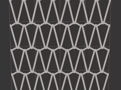   Banker wire ridge flexible mesh 3D model