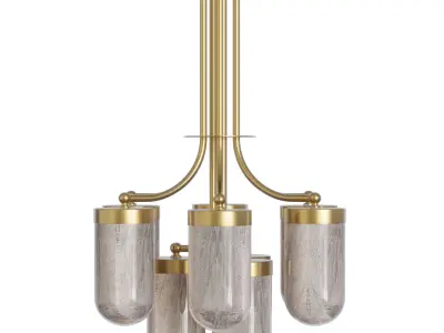 Subway Stone Chandelier sku 31535 by Pikartlights Free 3D model