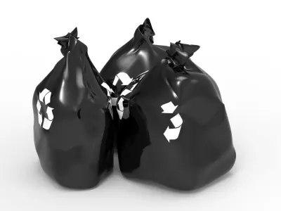 RUBBISH BLACK 3D model