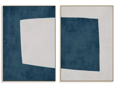 Abstract Painting Frame set 3D model 371