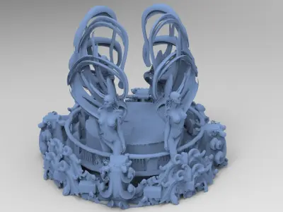 Art Deco Sun Global towers collection 1 3D model