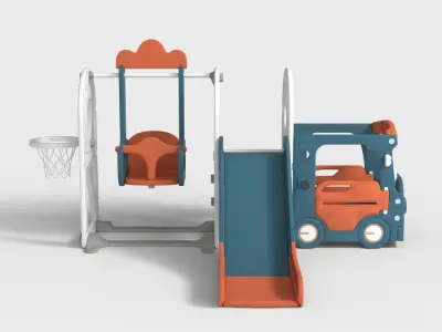 TODDLER SLIDE SWING SET Low-poly 3D model