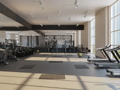 Athletic club 3D model