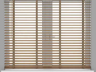 Wood Blinds Venetian version 1 - length 150cm 3D model