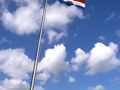 Animated Netherlands Flag 3D model