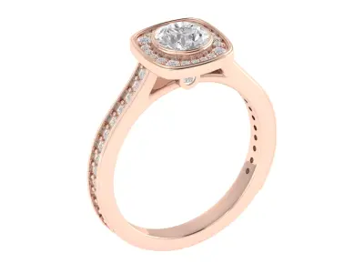 Women Ring  Render 3dm STL OBJ FBX TXT Details 3D print model 9