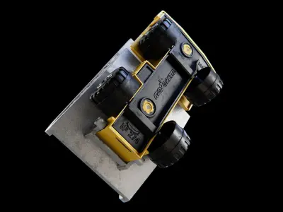 Toy Truck Low-poly 3D model