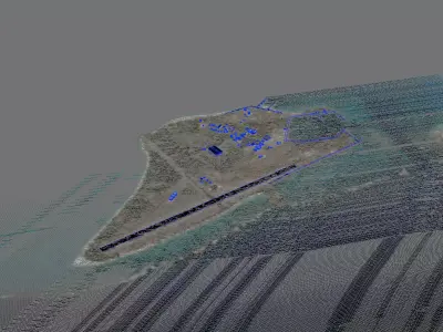 Midway Island  Midway Atoll MidwayIsland 3D model