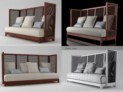 Suzy Wong Sofa 3D model