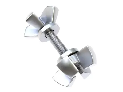 Decorative screw 02 3D model