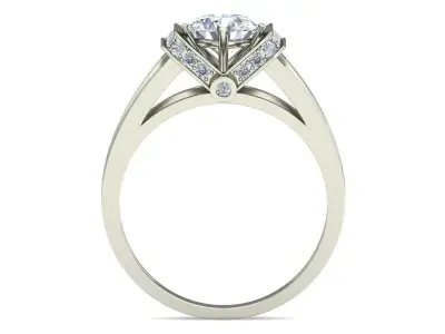 Women Ring  Render 3dm STL OBJ FBX Details 3D print model 339