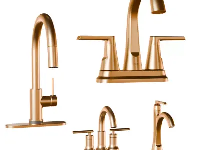 Delta Faucet Shower Set 3D model