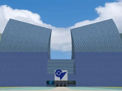 Camellia City Free low-poly 3D model