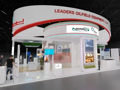 15x8 Exhibition Stand All sides open 3D model