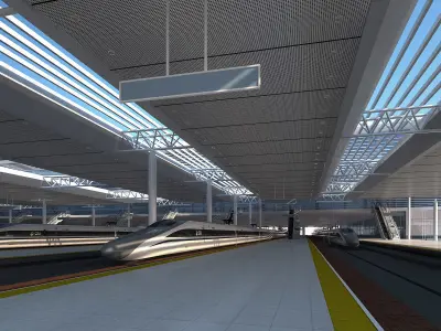 fosan railway station 3D model