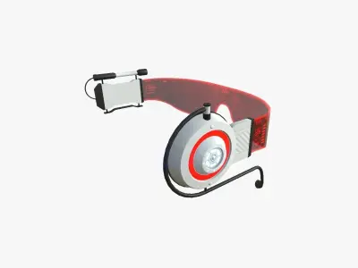 SciFi Glasses D03 Red - Character Design Fashion Low-poly 3D model